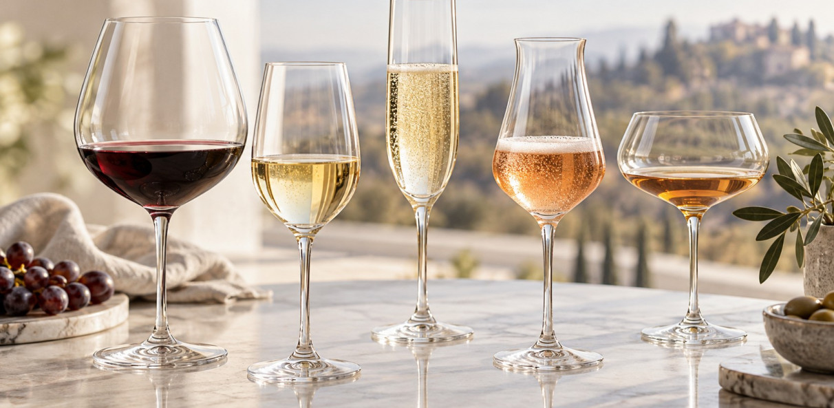 ¿Por qué las copas de vino tienen formas diferentes?
